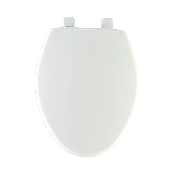 Mayfair by Bemis Caswell Slow Close Elongated White Plastic Toilet Seat